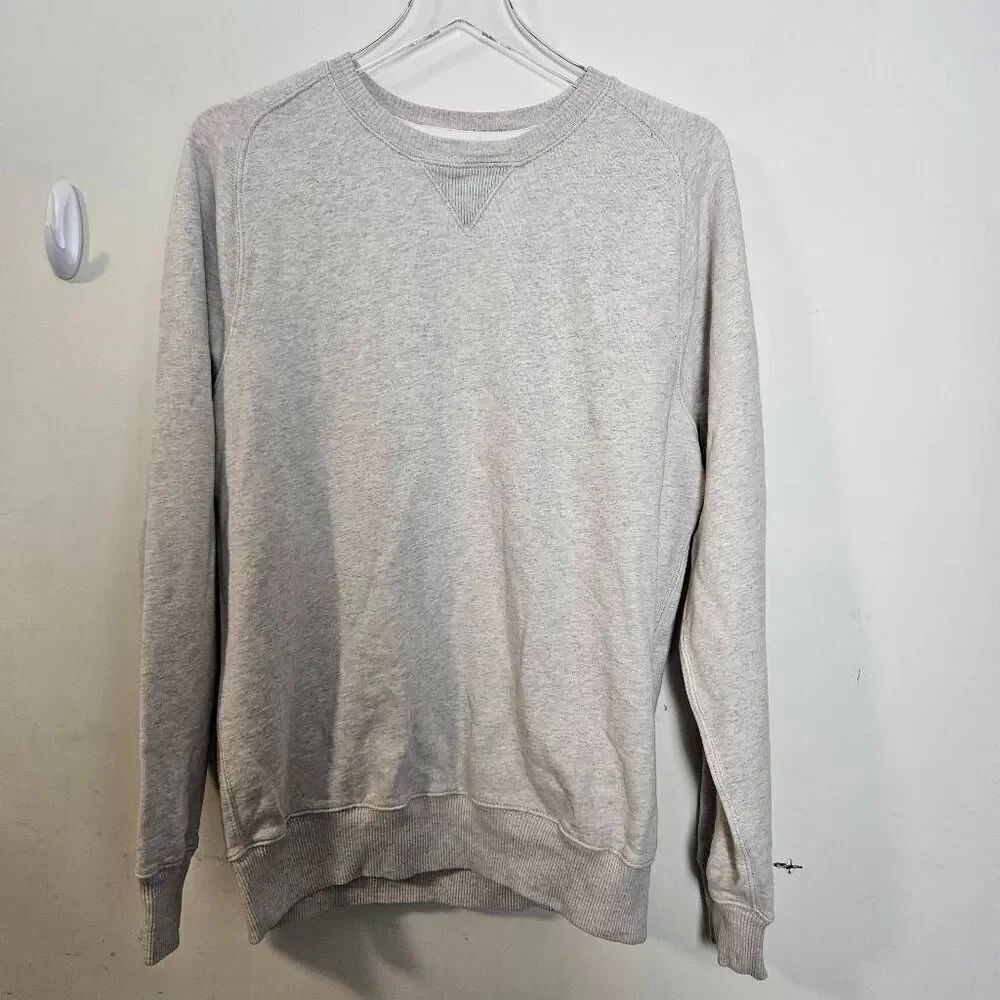 JCrew Womens Vintage fleece oversized crewneck sweatshirt Oatmeal Medium Tall